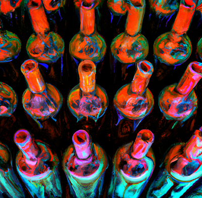 Neon bottles