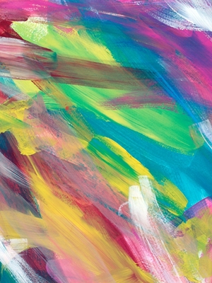 Abstrakt kunstværk farverigt # 2