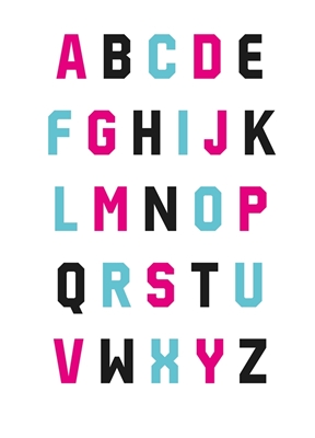 Typografi Alfabetet #1 