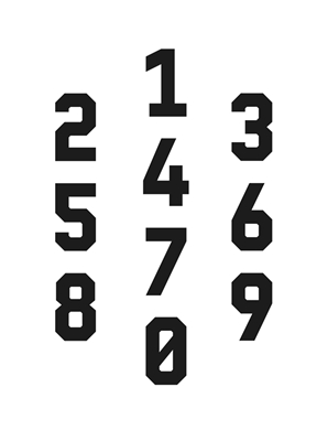 Typografi Numbers # 2