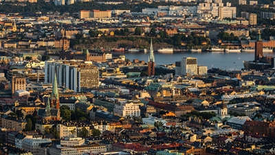 Stockholm vue du ciel