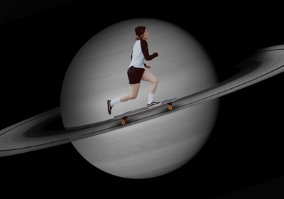 Schlittschuhlaufen auf dem Saturn