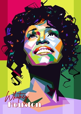 Whitney Houston wpap pop art