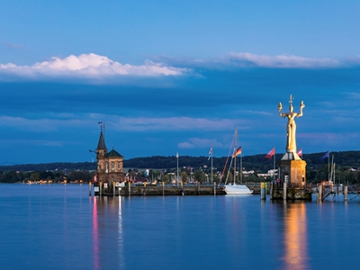 Haven van Konstanz aan het Bodenmeer