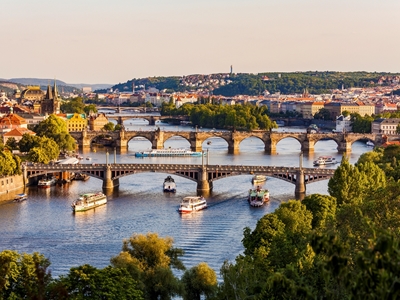 Il fiume Moldava a Praga
