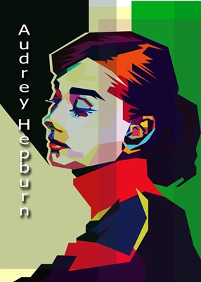 Audrey Hepburn Pop Art WPAP