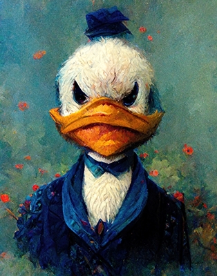 Grumpy Duckx Monet