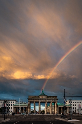 Arco iris de la Puerta de Brandeburgo