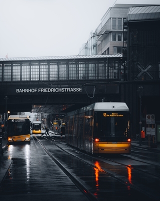 Berlin in rain