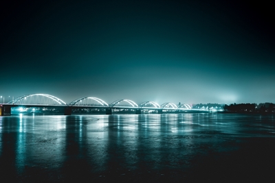 Světlo z mostu Bergnäs
