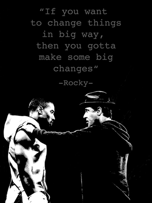 Rocky Balboa Zitat Poster