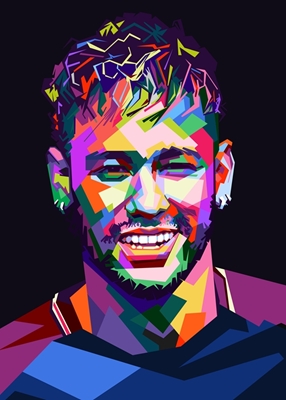 Neymar stijl pop art