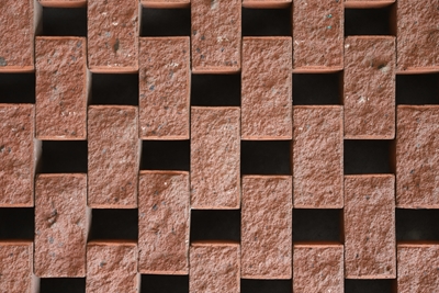 Plan plein format d’un mur de briques