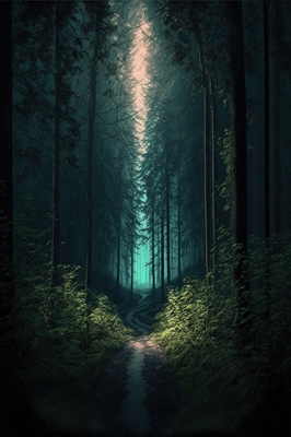 Promenera i skogen