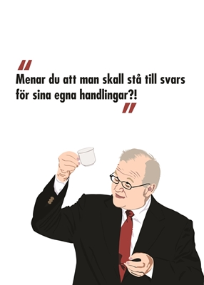 Poster di citazioni di Göran Persson