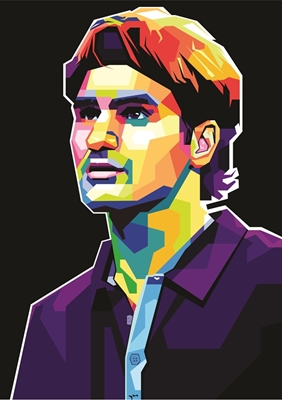 Roger Federer Arte Pop