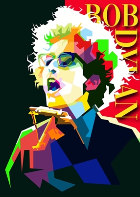 Bob Dylan Pop Art WPAP