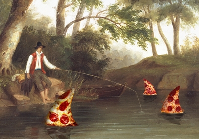 Pizza fishing