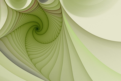Abstrakt - ljusgrön spiral