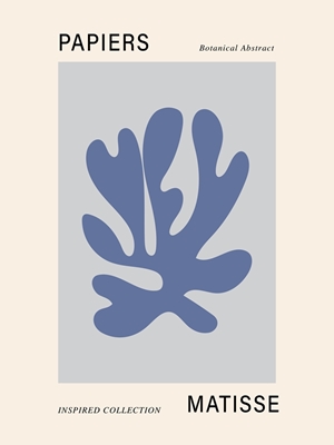 Výřez inspirovaný Matissem modrý
