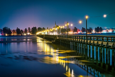 The long bridge in Rättvik