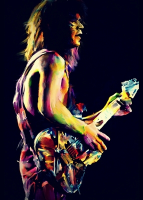 Eddie van Halen pop-art