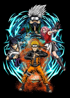 Naruto Equipe 7 Konohagakure