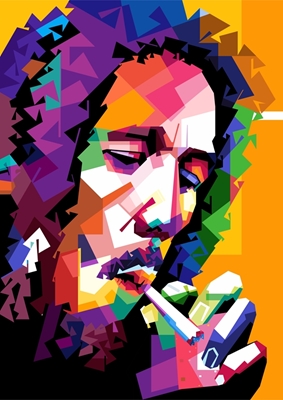 Bob Marley wpap pop art 