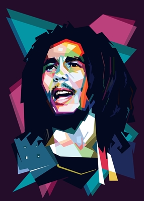 Bob Marley wpap stijl
