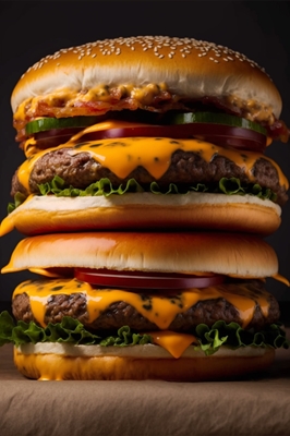 Double cheeseburger pleasure