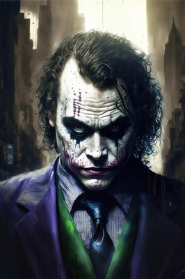 Heath Ledger nel ruolo di Joker