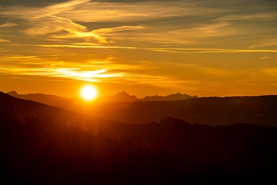 Solnedgang i Kärnten
