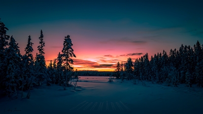 Stormärra sunset by L.Jonsson