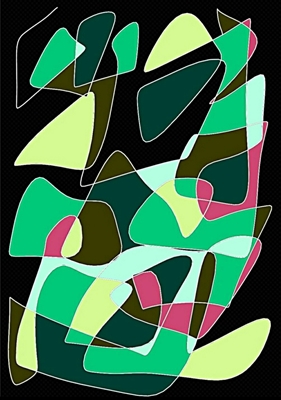 Grønt abstrakt
