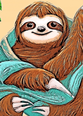 simpatico bradipo disegnato