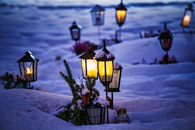 Grave candle Falun