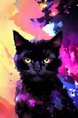 Galaktische schwarze Katze