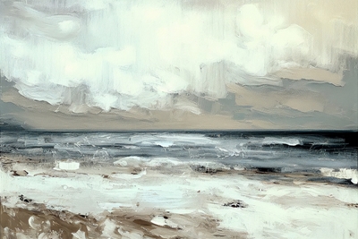 Pintura da paisagem marinha