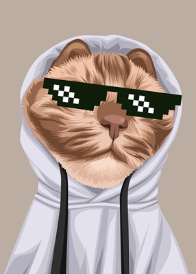 Katzen-Meme-Gangster-Leben