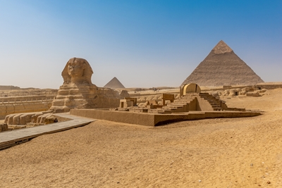 Sphinx und die Pyramiden