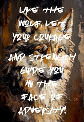 Coraje y fuerza del lobo