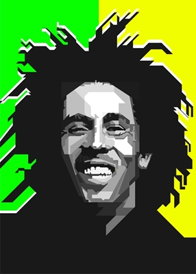 Bob Marley Retro ilustrace