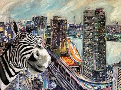 Spion Zebra in Tokio