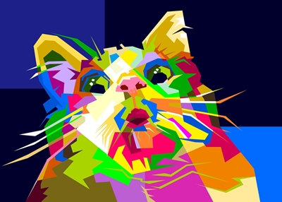Legrační kočka Pop Art