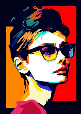 Retro plakat Audrey Hepburn