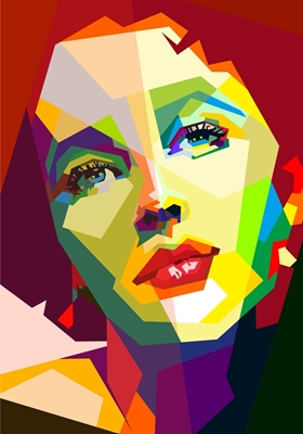 Elizabeth Taylor Pop Art WPAP