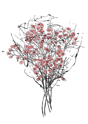 Fleur de cerisier teintée