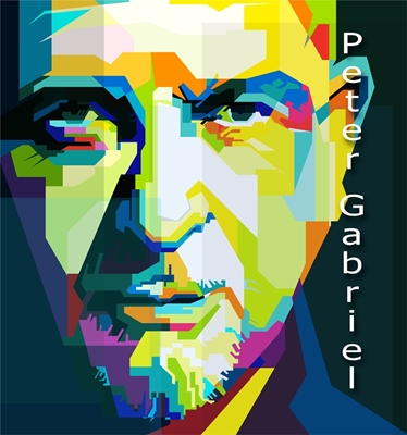 Peter Gabriel Pop Art Rétro