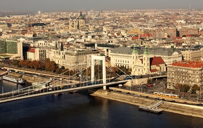 De brug in Boedapest