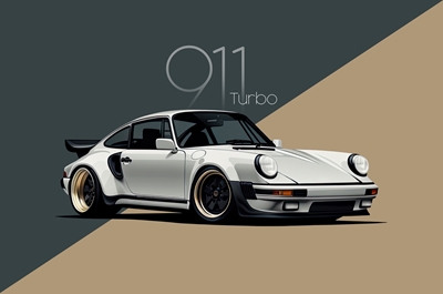Porsche 911 Cup Auto Retro Poster von Remigius Wloczkowski